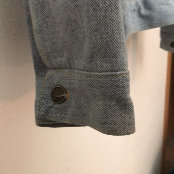 Jean jacket, multicolor jean, no tag on jacket, unique design, no size - Picture 3 of 5